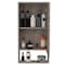 Tuhome Mariana Medicine Cabinet, One External Shelf, Single Door Mirror Two Internal Shelves, Light Gray GLZ5555 - alternate 3